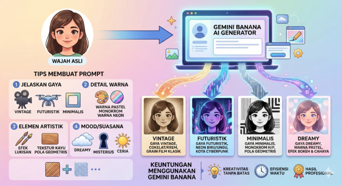 Ide Generate Foto AI dengan Gaya Estetik: Tips Prompt untuk Gemini Banana